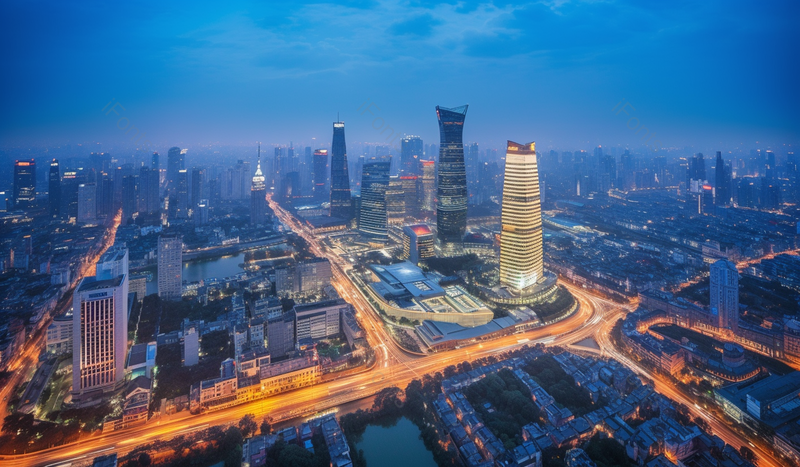 航拍现代都市城市上海东方明珠高楼大厦灯光车流光轨夜景摄影,高清,摄影图,摄影图片,图片大全,摄影图免费下载